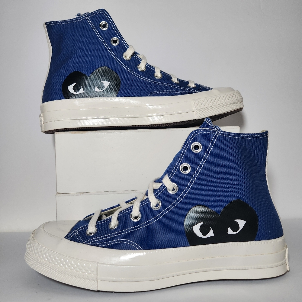 Comme des garcons royal blue chuck 70